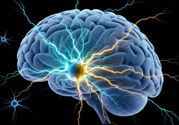 AI analyzing brain data for ADHD insights